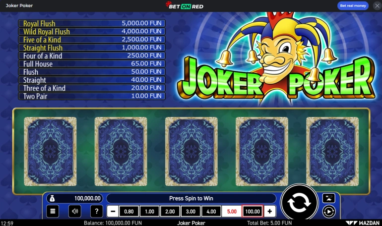 joker poker game